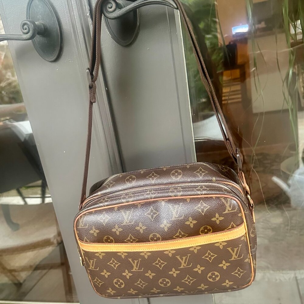 Louis Vuitton Brown Monogram reporter PM Crossbody Bag